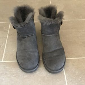 Gray Bailey Button Uggs